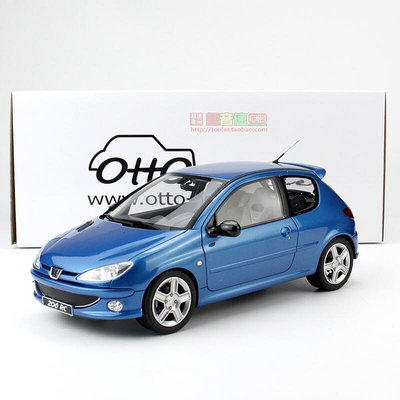 OttO 118標致Peugeot 206 RC樹脂汽車模型成人收藏成品法系擺件