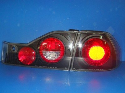 小亞車燈╠ 全新 雅哥 ACCORD 六代 K9 黑框 晶鑽 大圓 IS200 尾燈 一組四件特價中