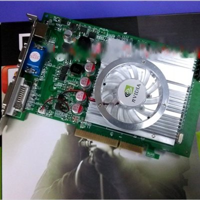 5Cgo【權宇】GeForce原廠VGA+DVI+S端子三介面 PCI顯示卡7600GT AGP 8x 512MB 含稅