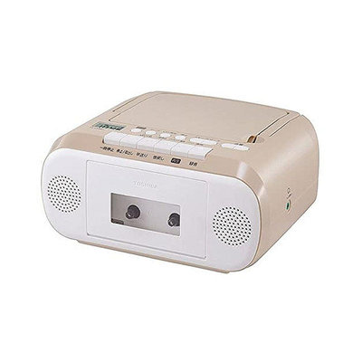 【日本直郵】TOSHIBA CD 收音機 錄音機 TY-CDM1-C 米色 音樂欣賞
