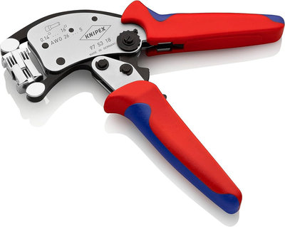 【美德工具】  Knipex 97 53 18 Twistor16可旋轉模組的自動調節線棘輪壓接鉗