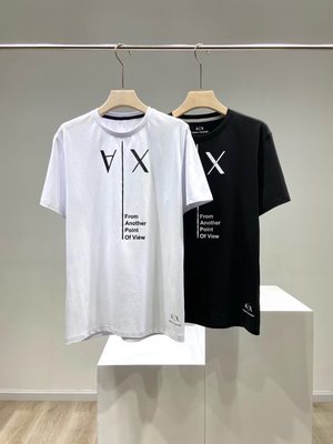 Armani Exchange 纯棉AX LOGOT恤 短袖 logo 上衣 T-shirt