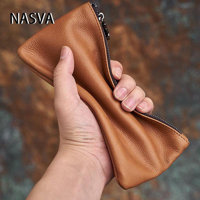 NASVA真皮男士錢包長款錢包手拿包零錢包卡包手機包女士錢包銀行卡包