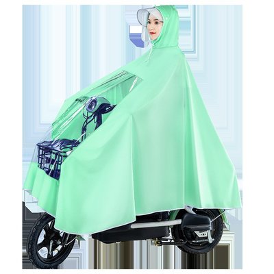 雅迪電動電瓶車雨衣單人男女款女士小型自行車長款全身防暴雨雨披