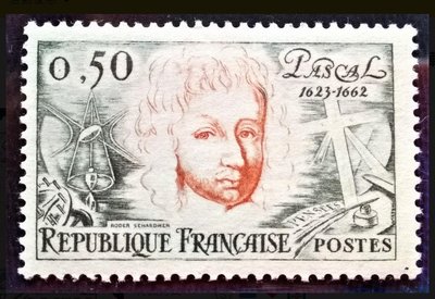 [QBo小賣場] 法國 1962 哲學家 1全 輕貼 #13886