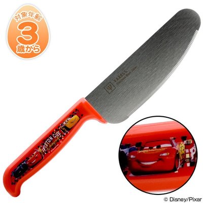 【BC小舖】日本製 YAXELL 迪士尼 兒童用安全菜刀/不鏽鋼菜刀(Cars 麥坤)