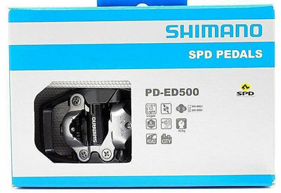 【現貨】正品 艾祁單車 Shimano PD-ED500 公路車休閒踏板 卡踏 SPD系統 深灰色貨