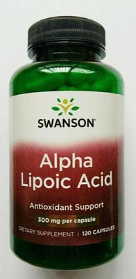 阿爾法a硫辛酸Alpha Lipoic Acid 300mg120粒 swanson NAC