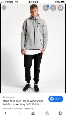 Nike tech fleece full zip jacket 灰 外套 545277-064