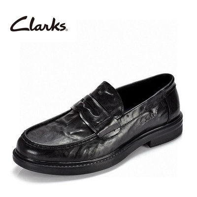 clarks其樂男鞋厚底商務皮鞋圓頭舒適樂福鞋百搭英倫風正裝德比鞋