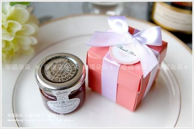 ＊幸福朵朵＊╯【Pink粉紅盒裝--英國進口Tiptree小果醬送客禮盒】-二次進場.婚禮小物批發