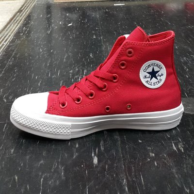 Converse Chuck Taylor All Star II 2代 高筒 紅色 帆布 鞋墊 150145C