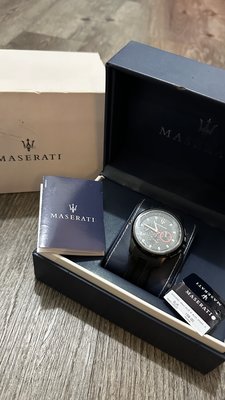 瑪莎拉蒂 Maserati 經典三眼防水男錶 日期 碼表