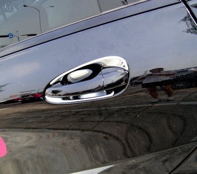 現貨熱銷-易車汽配 Benz 賓士 W246 B180 B200 2012~2014 鍍鉻銀改裝車門把手內襯飾貼 門碗防