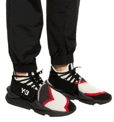ADIDAS Y-3 KAIWA KNIT 黑色 紅色 經典運動慢跑鞋 EF2629 男鞋