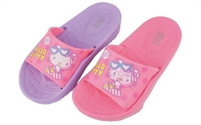 ♥小公主日本精品♥HelloKitty粉色紫色兒童拖鞋透氣好穿外出方便820375