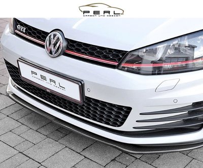 【樂駒】Perl Carbon Design Volkswagen Golf 7 GTI Carbon 碳纖維 前下擾流