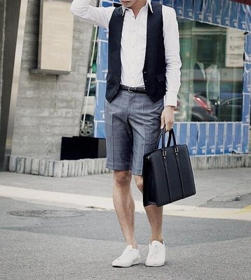 FINDSENSE X 韓國 時尚 男款 薄款 手提包 商務休閒公事包電腦包