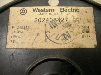 "真空管的異想世界" WESTERN ELECTRIC WE 24AWG 西電布線 單芯線