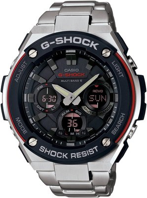 日本正版 CASIO 卡西歐 G-Shock GST-W100D-1A4JF 手錶 男錶 電波錶 太陽能充電 日本代購