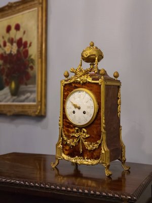 ⚜️卡卡頌 皇家.歐洲古董⚜️法國 尊貴 細膩 典雅 路易十六純銅 貴族 機械鐘 古董鐘 座鐘 FR1 ✬