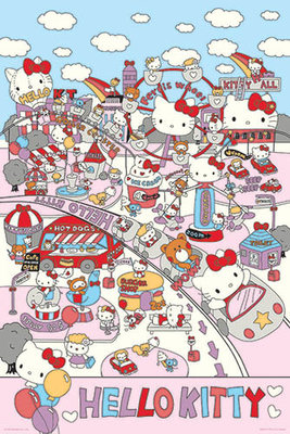 【街頭巷尾】Hello Kitty開心遊樂園拼圖1000片 貨號HP01000-175 【1000片拼圖】