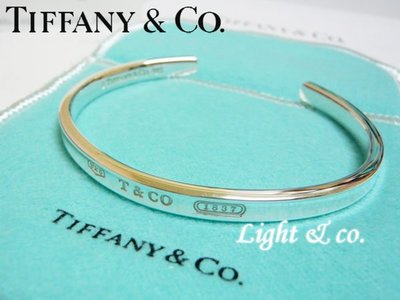 【Light &amp; co.】專櫃真品 Tiffany 925 BASIC CUFF 窄版 細版 手環 手鐲 手鍊 1837