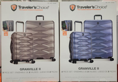 【小如的店】COSTCO好市多線上代購~Traveler's Choice Granville 21吋+29吋行李箱(2件組) 1635940