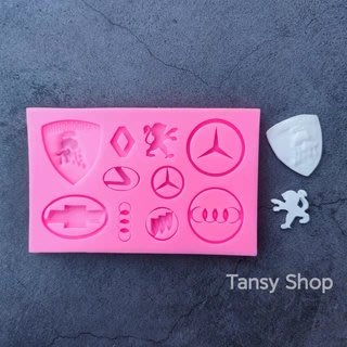 F48【TANSY SHOP】翻糖模具滿三件打八折！ 其他  汽車品牌 logo 賓士 奧迪 藍寶堅尼 矽膠模具