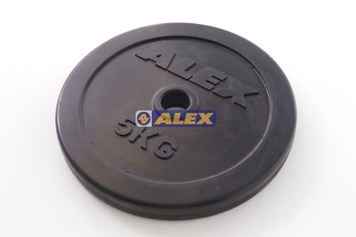 [凱溢運動用品] 台灣製造 ALEX A19 包膠槓片(對)-10kg (5kg*2)舉重/健身/重訓