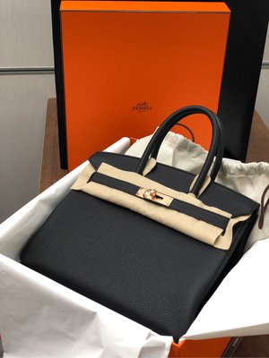 已售）Hermès Birkin 30 愛馬仕 柏金包 黑色 togo皮 玫瑰金釦