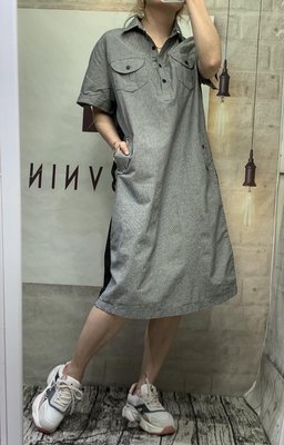 蘋果樹2館 韓國服飾▪Shine側配色格紋洋裝