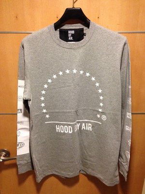 HBA Hood By Air Paramount Logo Long Sleeve T-shirt品牌厚印字體圖像長T