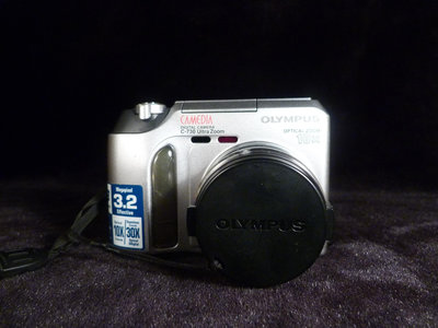 古玩軒~二手日本數位相機奧林巴斯Olympus c-730景觀窗無法正常使用(非sony.canon)LLL961