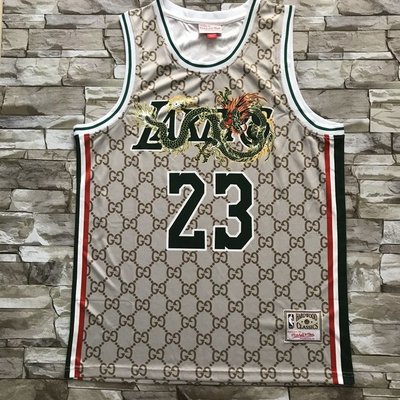 勒布朗·詹姆士(LeBron James) NBA洛杉磯湖人隊 中國元素龍紋 球衣 23號