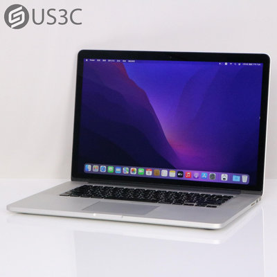 【US3C-高雄店】【一元起標】2015年中 公司貨 Apple MacBook Pro 15吋 i7 2.2G 16G 256G 蘋果筆電 二手筆電