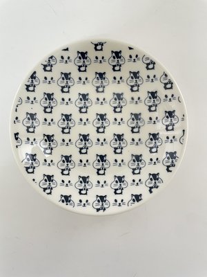 東昇瓷器餐具=大同強化瓷器新夢瓷藍松鼠7吋湯盤 N7772