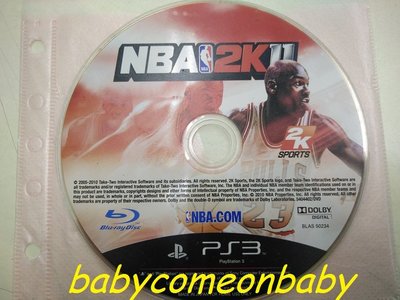 遊戲 PS3 NBA 2K 11 美國職籃 遊戲片