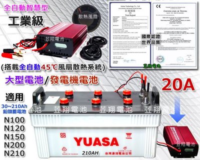 變電家(ABC1220M 30~210Ah)汽車電池 充電器 12V20A 另售 85D23L 95D31L 54801