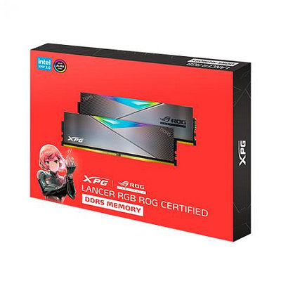 【ROG聯名款】ADATA 威剛 XPG Lancer DDR5 6600 32GB(16Gx2) RGB 桌上型超頻記憶體( AX5U6600C3216G-D