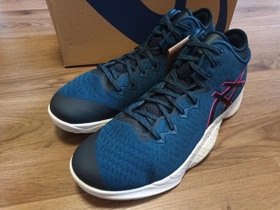 3 藍黑粉配色籃球鞋 Asics unpre ars US12 29.5cm 全新正品公司貨