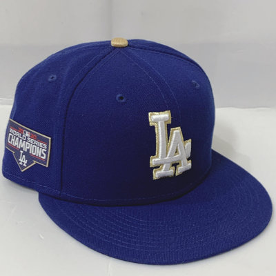 CA-美國職棒【洛杉磯道奇】MLB 2020年 世界大賽冠軍球員帽-7 1/2 (寶藍 NEW ERA 59FIFTY)