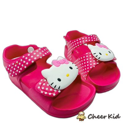 【菲斯質感生活購物】現貨 台灣製Hello Kitty涼鞋-桃紅女童鞋 涼鞋 兒童涼鞋 沙灘鞋 室內鞋