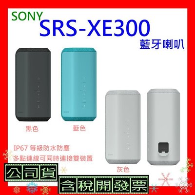 註冊送300即享卷 台灣公司貨+開發票 SONY SRS-XE300藍牙喇叭  SRSXE300喇叭 XE300