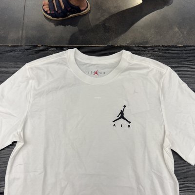 全館免運 正品Nike耐吉 JORDAN男子籃球運動休閑針織刺繡短袖T恤DA6800-010 可開發票