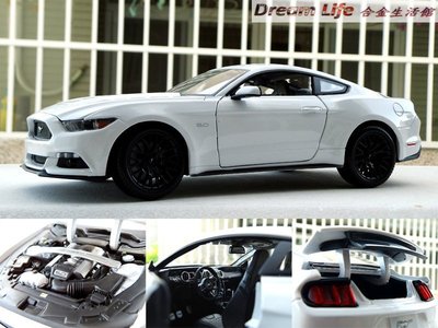 【Maisto 精品】2015 Ford Mustang GT 福特 全新第6代 野馬 超級跑車~全新白色,特惠!~