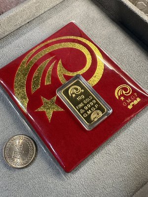 【台北周先生】預購 9999純金 黃金條塊挑戰最便宜 10G台灣金門金品外銷國外