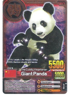 2007-2008 百獸大戰 英文版 第7彈 銅卡 貓熊 Giant Panda ( A-011)