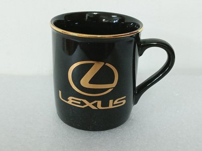(日本紀念生活用品)LEXUS 黑色LOGO款馬克杯(A890)