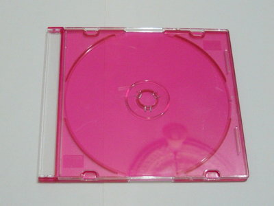 雙色透明 薄型 光碟盒 CD盒 DVD盒 紅色11片 不拆售